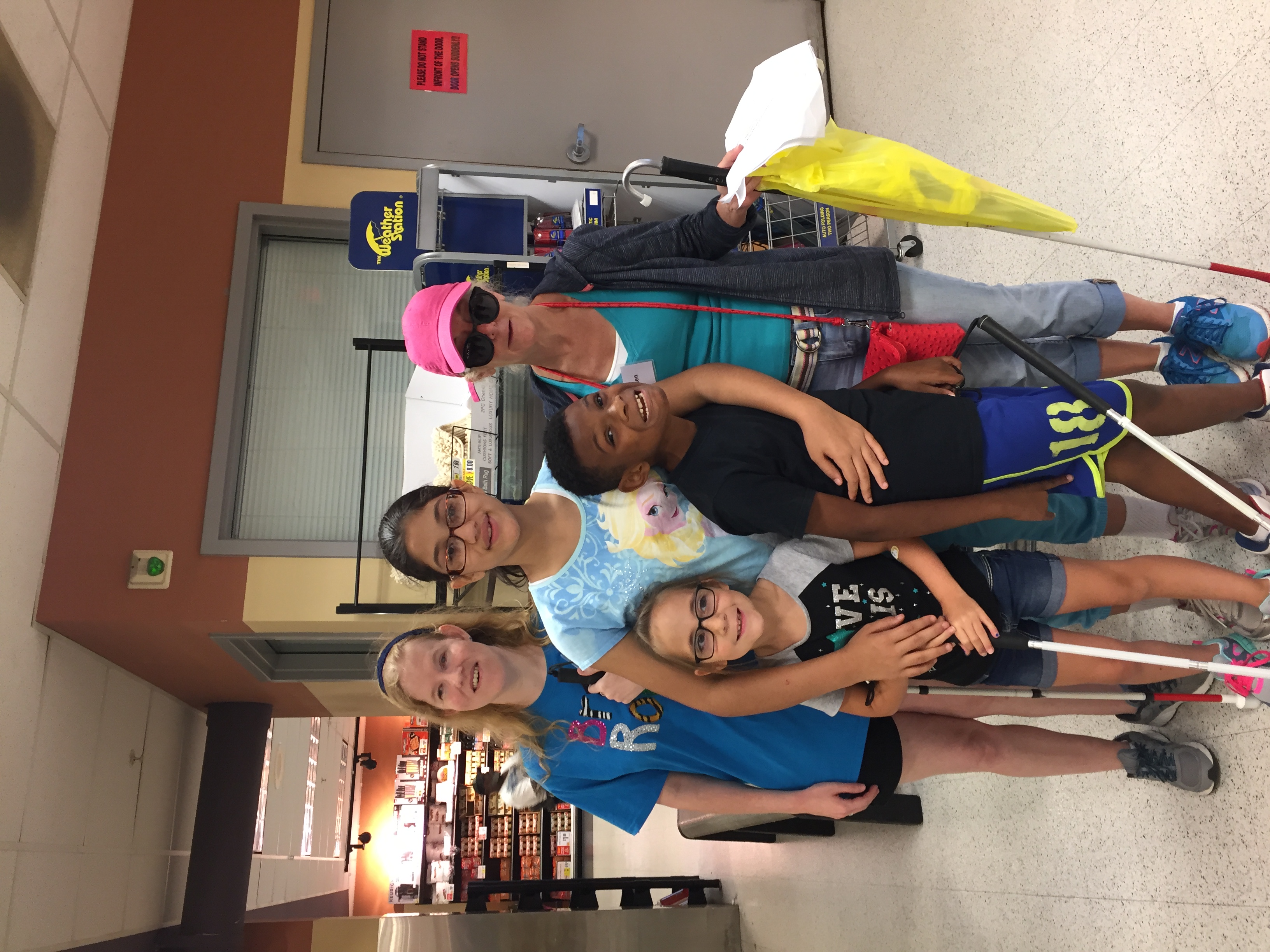 BELL Academy students and instructors picking up groceries at ShopRite.